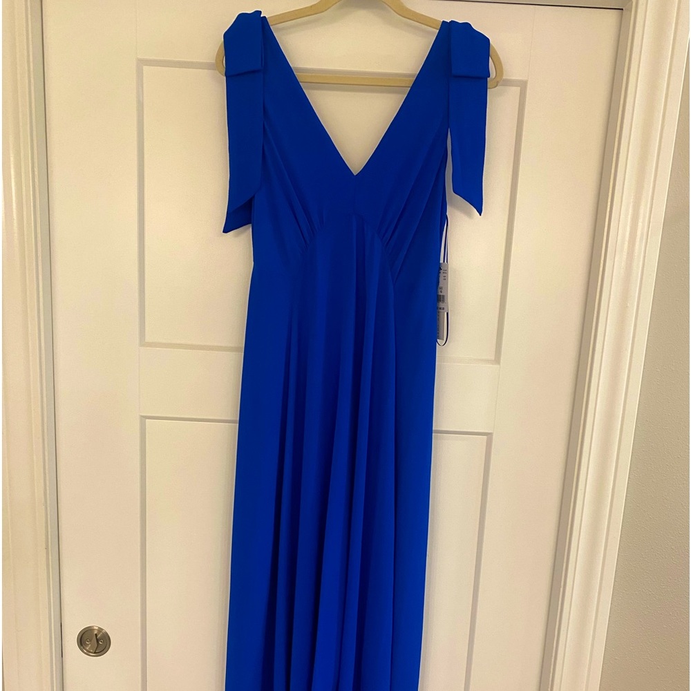 Nicole Miller size 10 royal blue high low dress brand new